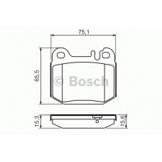 0 986 494 410 BOSCH Комплект тормозных колодок, дисковый тормоз