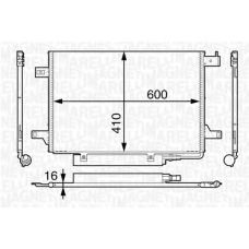 350203606000 MAGNETI MARELLI Конденсатор, кондиционер