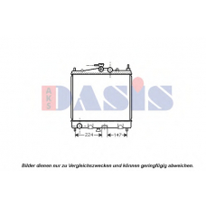 070065N AKS DASIS Радиатор, охлаждение двигателя