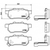 P 28 025 BREMBO Комплект тормозных колодок, дисковый тормоз