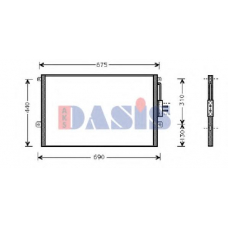 522660N AKS DASIS Конденсатор, кондиционер