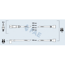 83960 FAE Комплект проводов зажигания