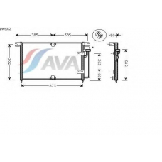 DW5032 AVA Конденсатор, кондиционер