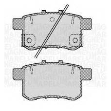 363916060704 MAGNETI MARELLI Комплект тормозных колодок, дисковый тормоз