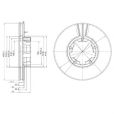 BG3245 DELPHI Тормозной диск