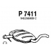 P7411 FENNO Средний глушитель выхлопных газов