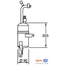 8FT 351 335-131 HELLA Осушитель, кондиционер