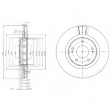 BG4038 DELPHI Тормозной диск