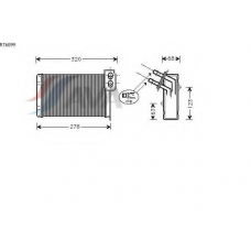 RT6099 AVA Теплообменник, отопление салона