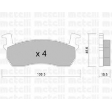 22-0034-0 METELLI Комплект тормозных колодок, дисковый тормоз