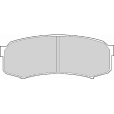 FD6698N NECTO Комплект тормозных колодок, дисковый тормоз