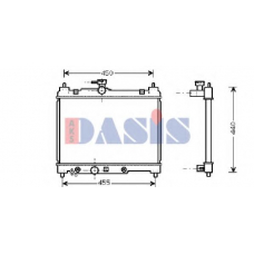 210033N AKS DASIS Радиатор, охлаждение двигателя