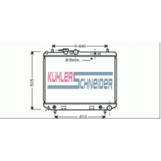 2602001 KUHLER SCHNEIDER Радиатор, охлаждение двигател