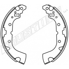 064.182 TRUSTING Комплект тормозных колодок, стояночная тормозная с