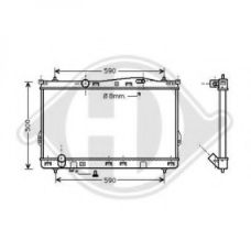 8688505 DIEDERICHS Радиатор, охлаждение двигателя