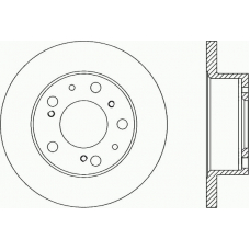 BDA1136.10 OPEN PARTS Тормозной диск