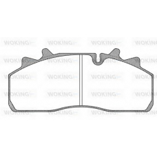 JSA 13543.10 WOKING Комплект тормозных колодок, дисковый тормоз