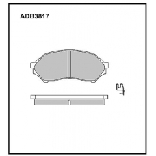 ADB3817 Allied Nippon Тормозные колодки