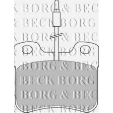BBP1091 BORG & BECK Комплект тормозных колодок, дисковый тормоз