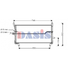 082001N AKS DASIS Конденсатор, кондиционер