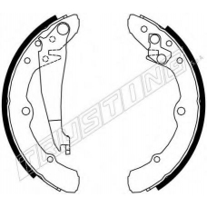 7139 TRUSTING Комплект тормозных колодок