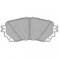 LP2487 DELPHI Комплект тормозных колодок, дисковый тормоз