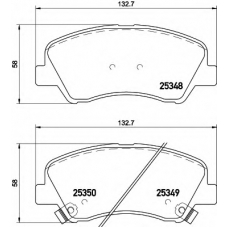 8DB 355 020-231 HELLA Комплект тормозных колодок, дисковый тормоз