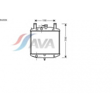 DU2026 AVA Радиатор, охлаждение двигателя