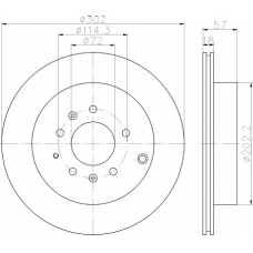 8DD 355 115-791 HELLA PAGID Тормозной диск