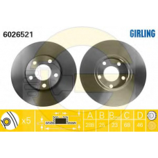 6410952 GIRLING Комплект тормозов, дисковый тормозной механизм