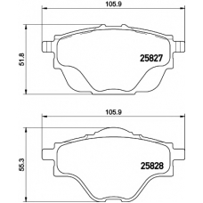 MDB3402 MINTEX Комплект тормозных колодок, дисковый тормоз