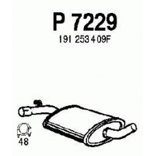 P7229 FENNO Средний глушитель выхлопных газов