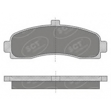 SP 498 SCT Комплект тормозных колодок, дисковый тормоз