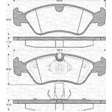 363702161070 MAGNETI MARELLI Комплект тормозных колодок, дисковый тормоз