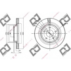 BD1466 DJ PARTS Тормозной диск