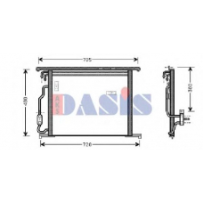 122190N AKS DASIS Конденсатор, кондиционер