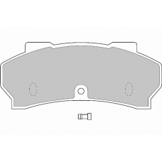 FD6008V NECTO Комплект тормозных колодок, дисковый тормоз