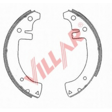 629.0714 VILLAR Комплект тормозных колодок