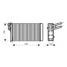 QHR2071 QH Benelux Теплообменник, отопление салона