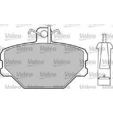 598095 VALEO Комплект тормозных колодок, дисковый тормоз