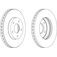 DDF1249-1 FERODO Тормозной диск