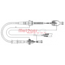 18.0035 METZGER Трос, управление сцеплением