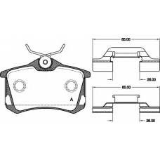 BPA0263.50 OPEN PARTS Комплект тормозных колодок, дисковый тормоз