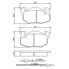 0 986 469 860 BOSCH Комплект тормозных колодок, дисковый тормоз