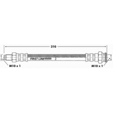 FBH6958 FIRST LINE Тормозной шланг