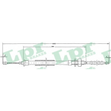 C0114B LPR Трос, стояночная тормозная система