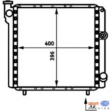 8MK 376 716-661 HELLA Радиатор, охлаждение двигателя