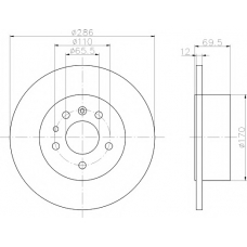 8DD 355 103-741 HELLA PAGID Тормозной диск