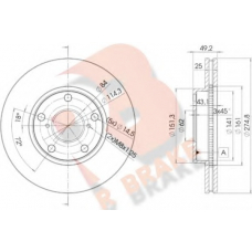 78RBD22878 R BRAKE Тормозной диск