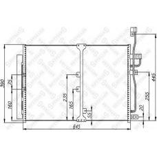 10-45608-SX STELLOX Конденсатор, кондиционер